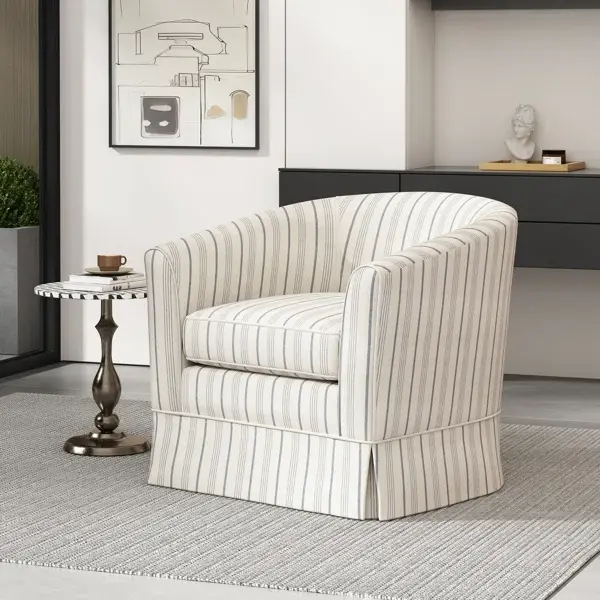 Swivel Chair White Material nh-ihave