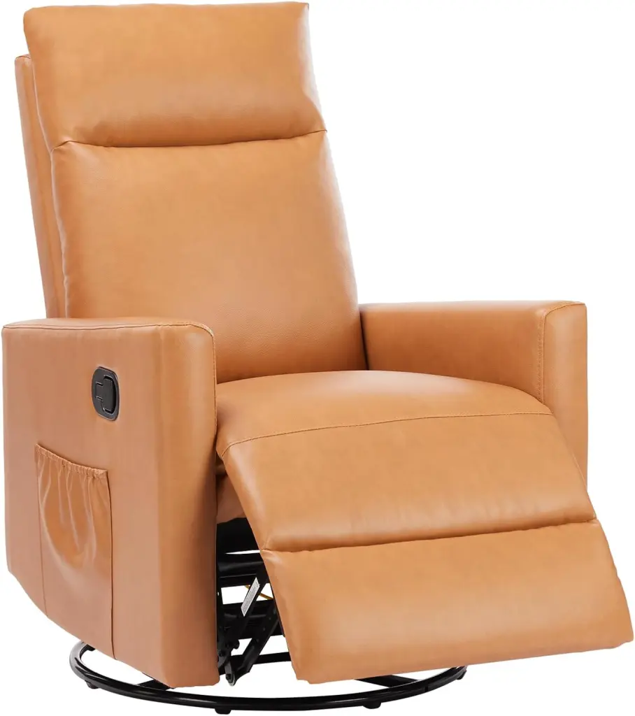 Swivel Recliner Chair Rocker Glider Chair Living Room Office Fabric Upholstered Lounge Chair w1134dhs