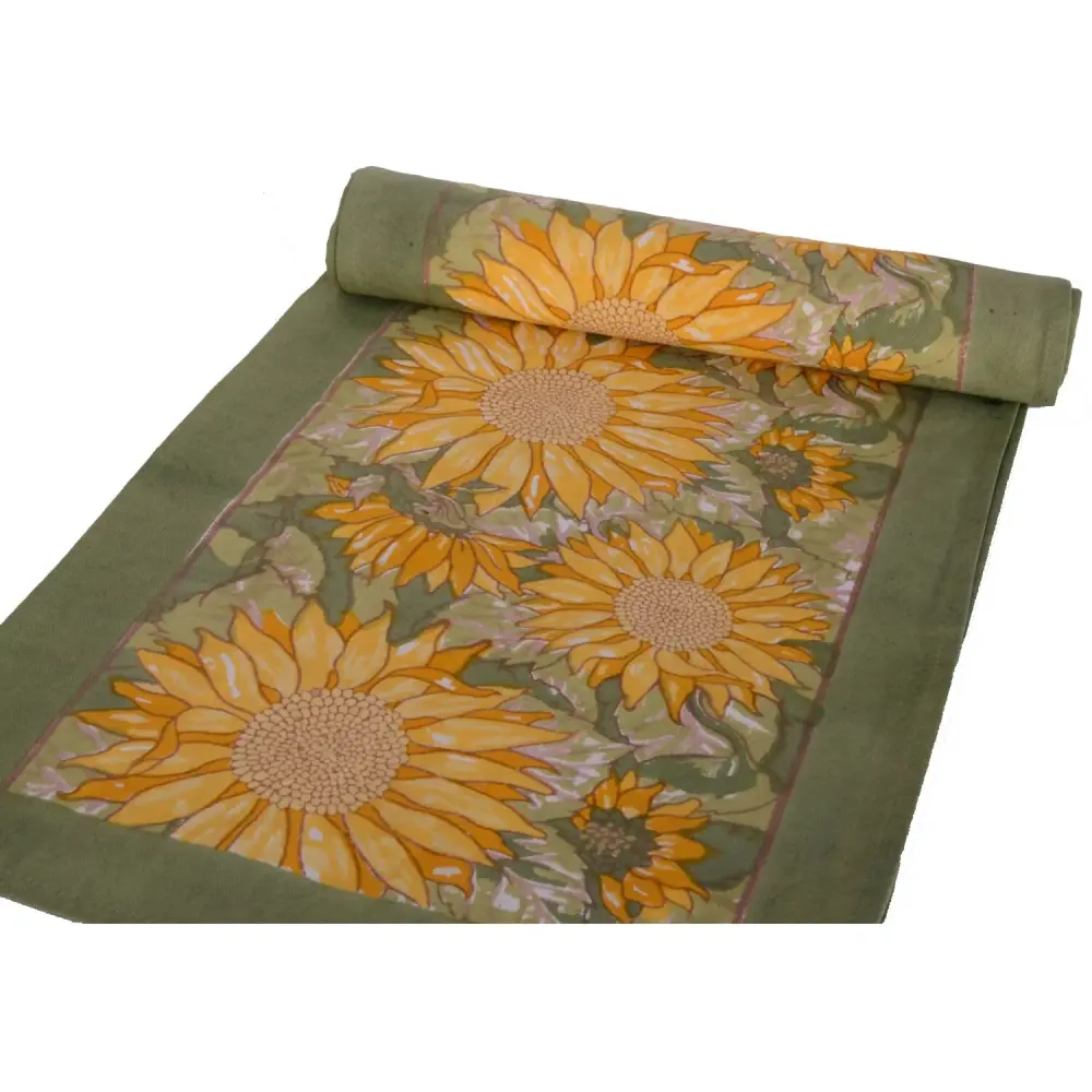 Quick-Dry Towel Sunflower Yellow/Green Runner Tablecloth