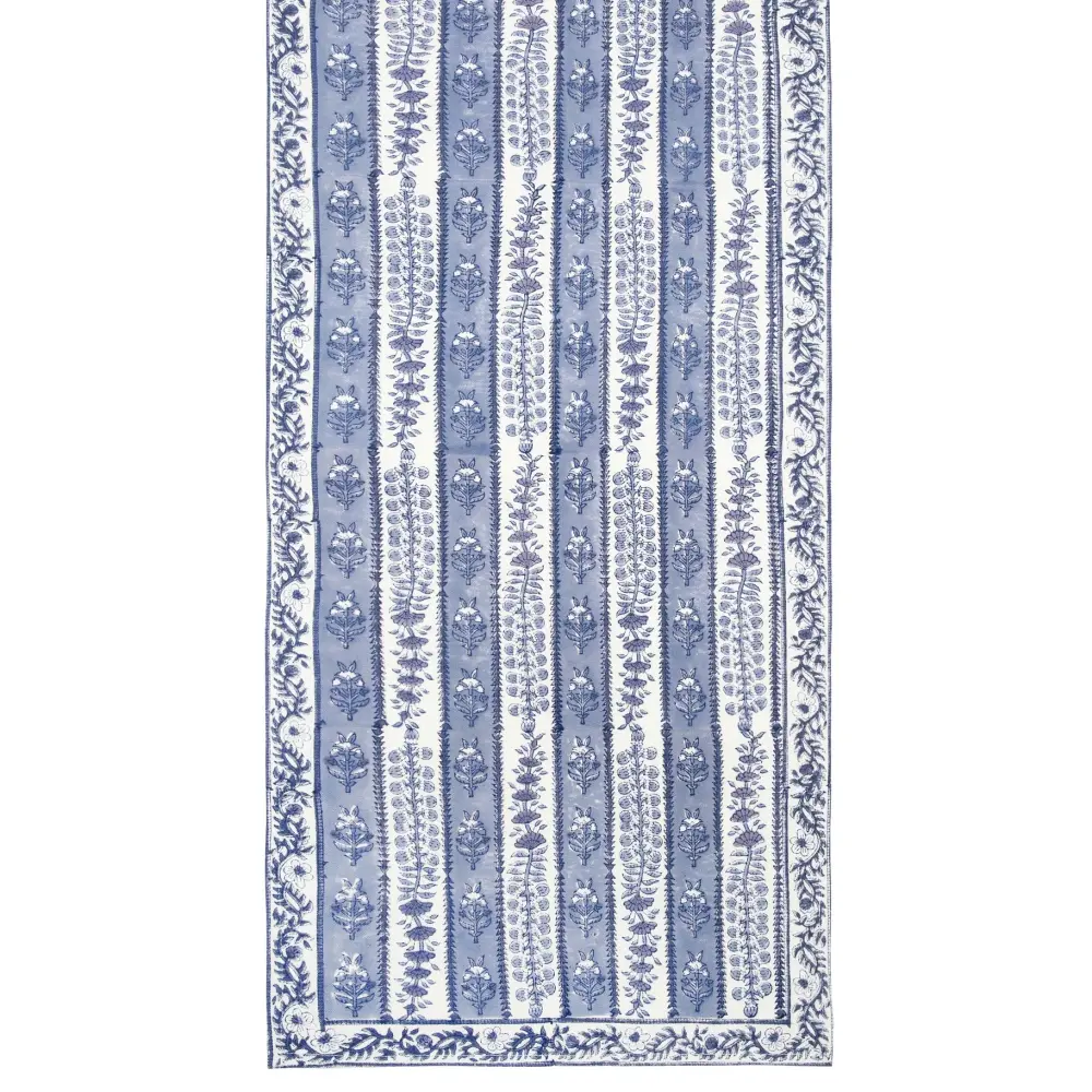 Reversible Design Provence Avignon Azure & Marine Tablecloth Runner