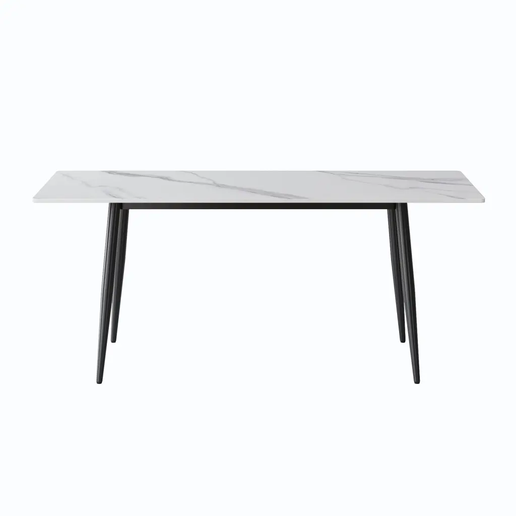 2 Meter Dining Table Panel Only White Stone Modern Kitchen Table Top atunus