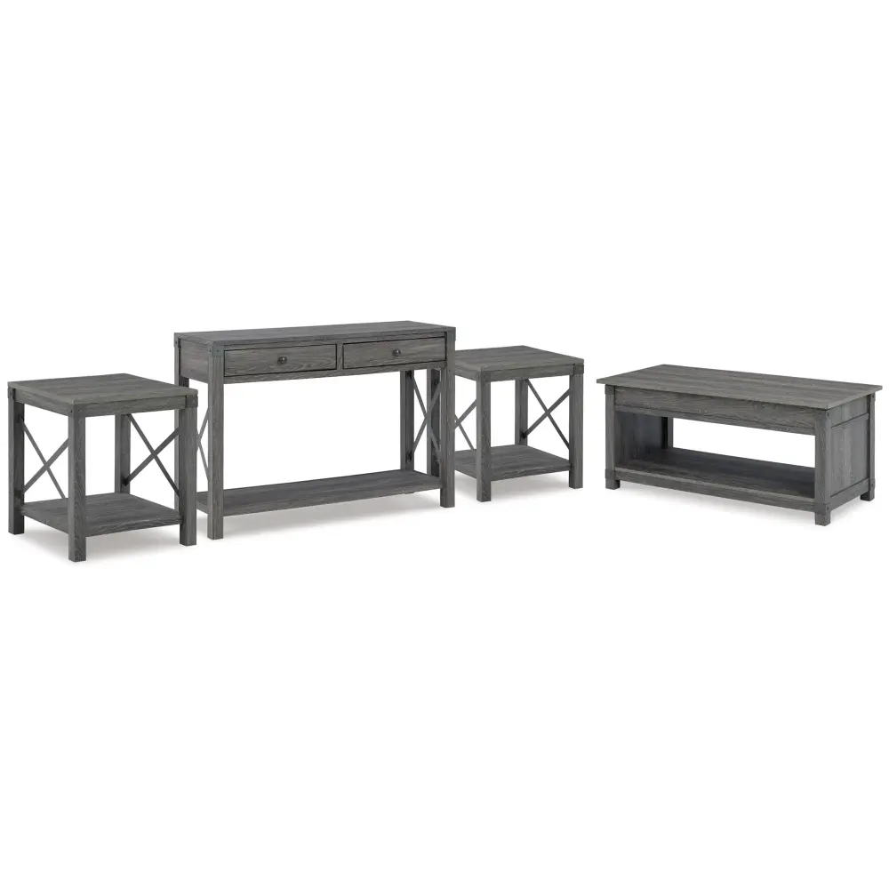Diamond Modern Furniture Premium Design Freedan Occasional Table Set T175-2/T175-2/T175-4/T175-9