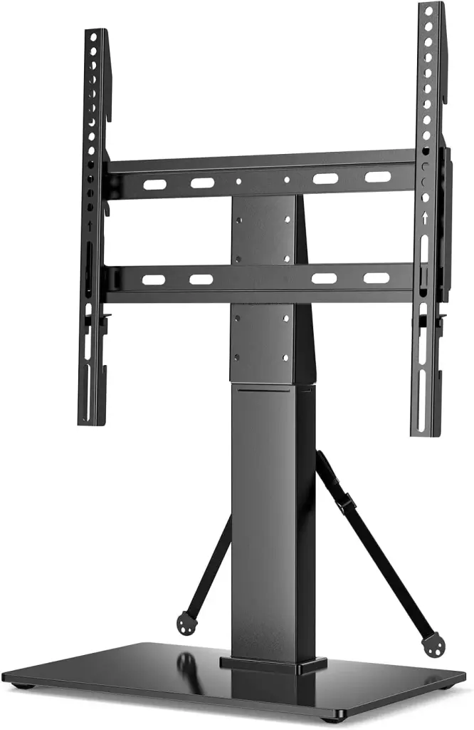 ErgoAV ERTSM2-01B Adjustable Tabletop TV Stand 40-55 Inch TVs 9 Height Settings