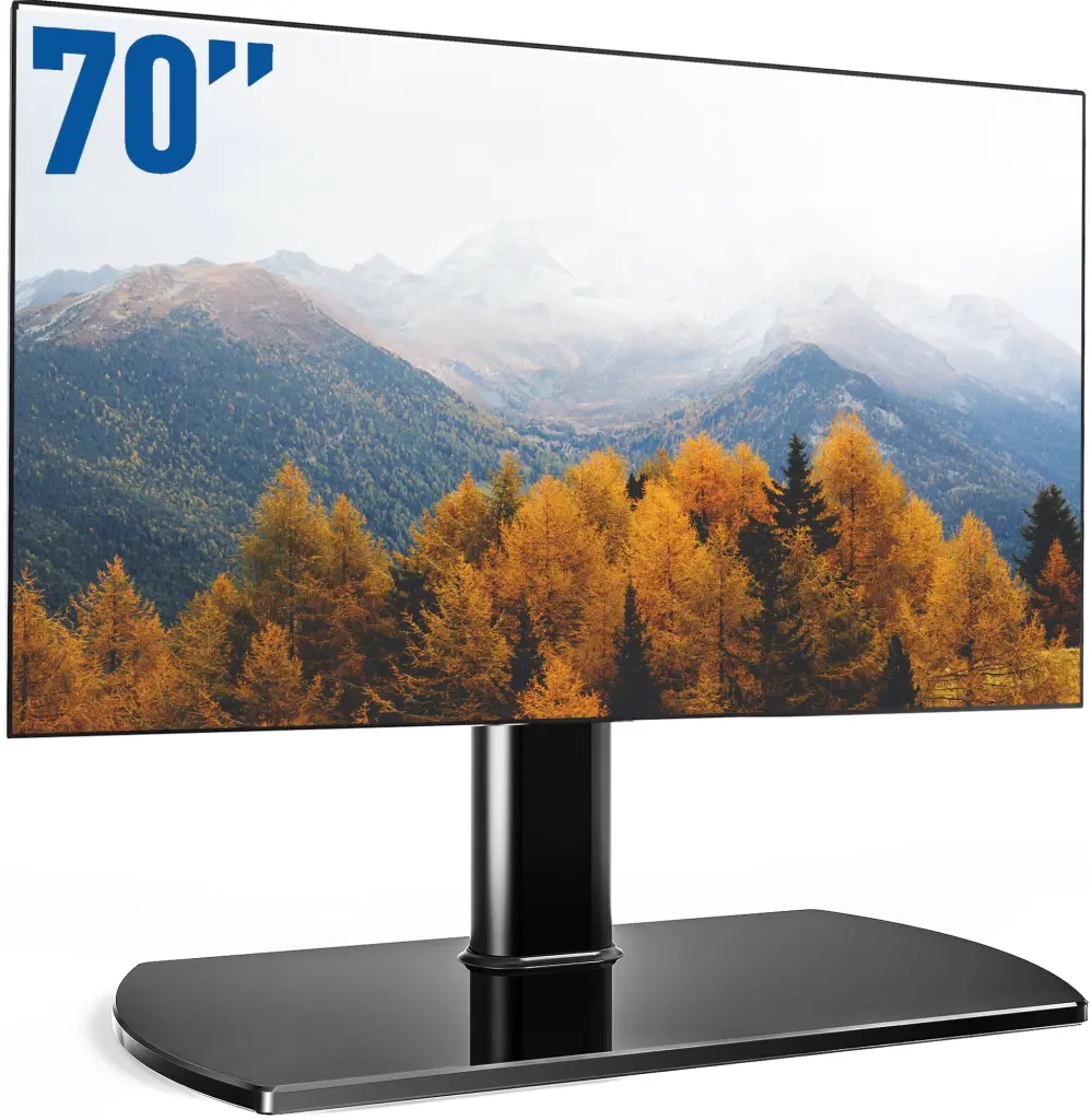 Fitueyes Universal Swivel Tabletop TV Stand base Mount 32 to 70 75 inch Sony Lg Samsung Apple LED LCD Flat screen TVs
