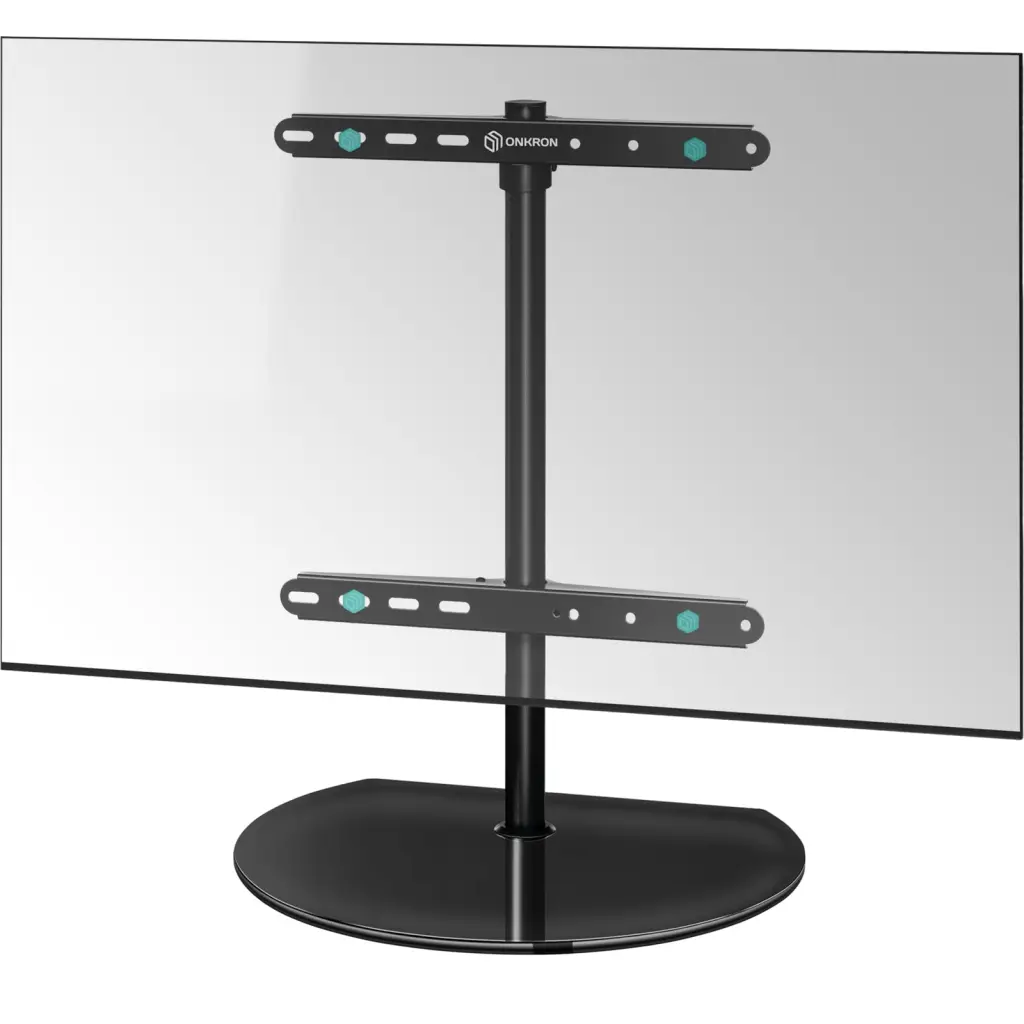 ONKRON Tabletop TV Stand Universal 32-65 Inch TVs Adjustable Swivel Base Max VESA 400x400