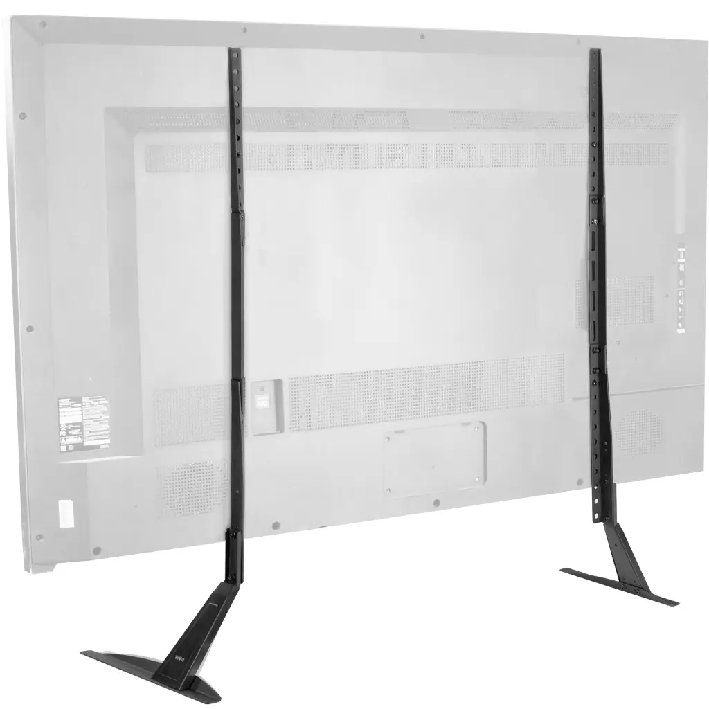 VIVO Extra Large TV Tabletop Stand 27 to 85 Inch LCD Flat Screens - Sturdy Media Console