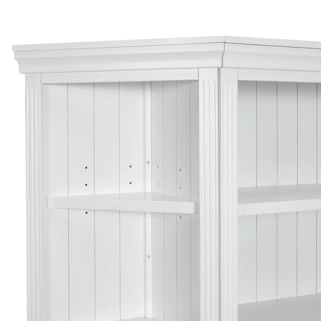 83.4 Inch Tall Two Wood Bookcase Corner Shelves 5 Tier Home Decor Storage bunny c furniture