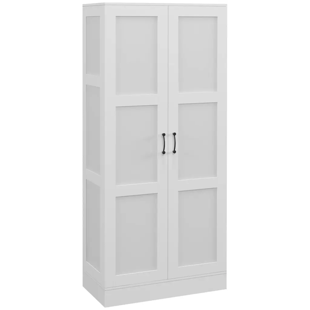 Homcom 71 Inch Tall Storage Cabinet Movable Shelves - Modern Style aosom business