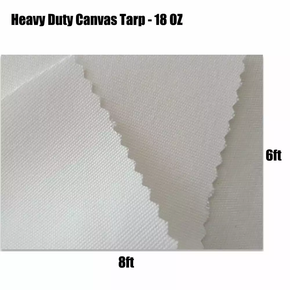 18Oz Heavy Duty Cotton Canvas Tarp Garden Sun Shade Tent Cover Tarpaulin 10