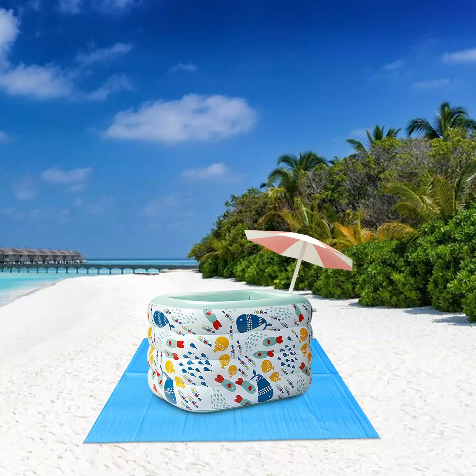 Pool Ground Cloth Dirt Proof Paint Tarp Drop Cloth Painting Camping