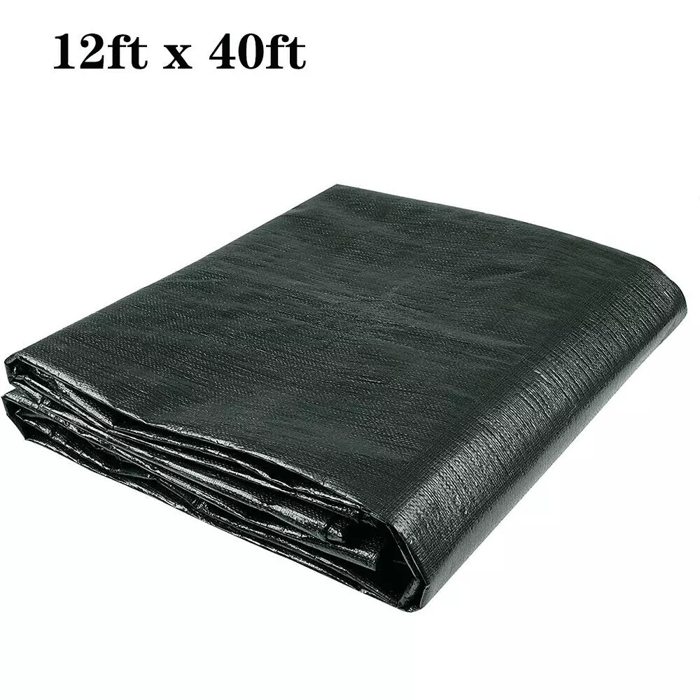 Heavy Duty Waterproof Poly Tarpaulin Outdoor Canopy Shade Cover Boat Tent and Camping 12x30