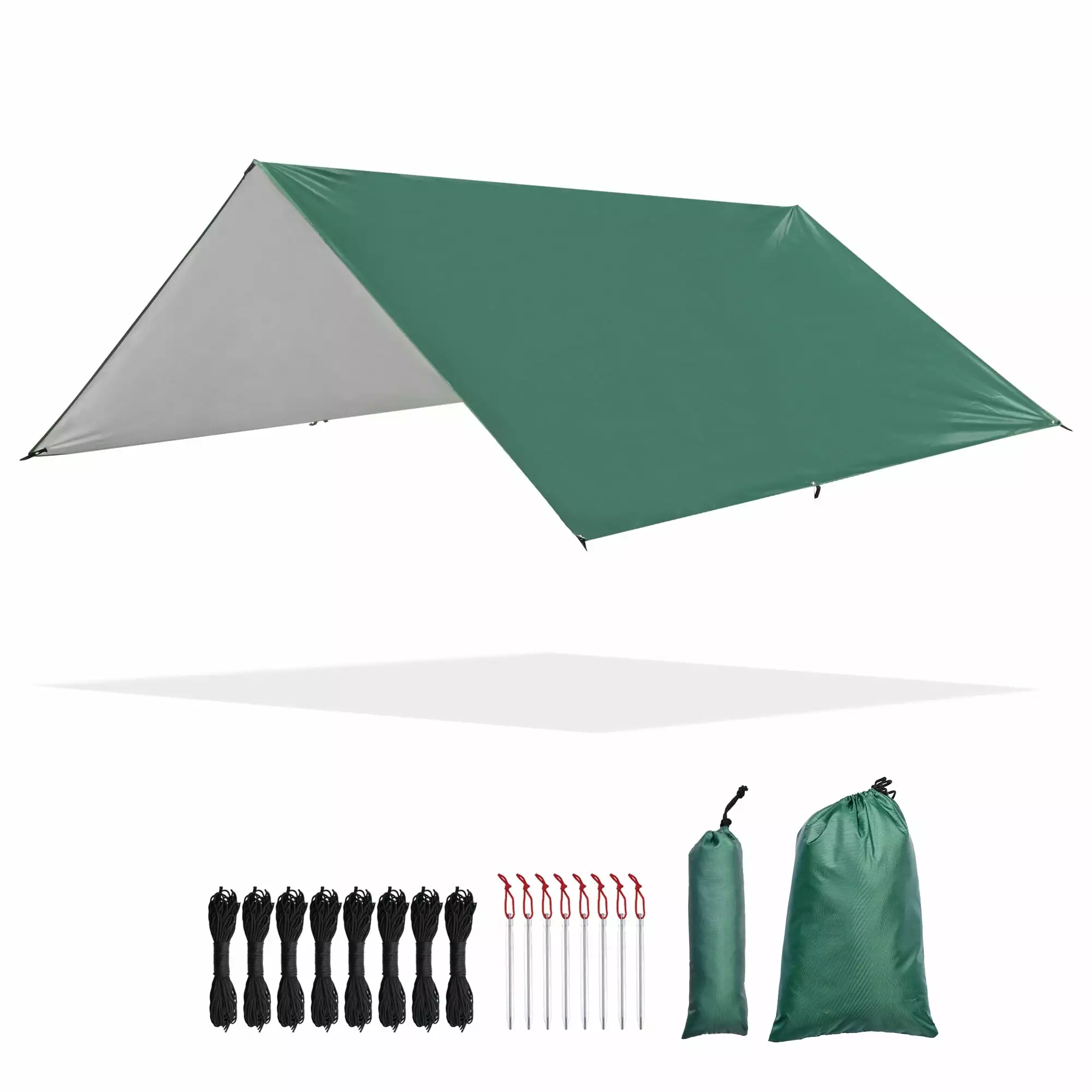 Yescom 10x10FT Camping Tent Tarp Hammock Rain Fly Waterproof Hiking Backpacking Shelter 10