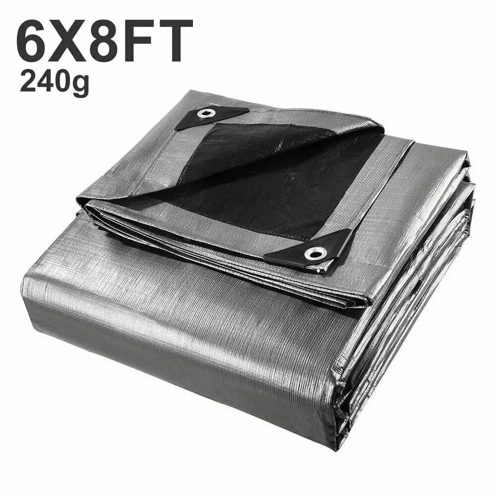 18Mil Heavy Duty Waterproof Poly Tarpaulin Canopy Cover Shade Tarp 10