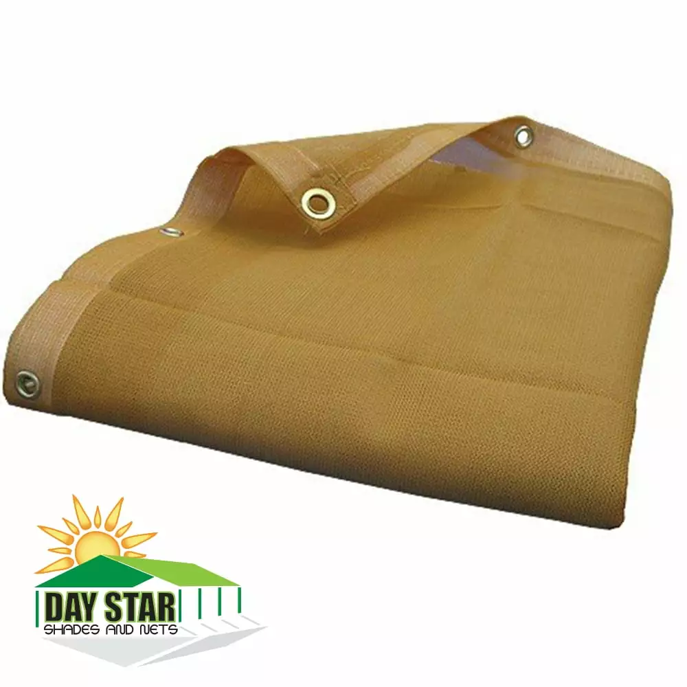 6x20ft Beige HD Mesh Tarp Net - Sun Shade Fence Screen Patio Canopy Top 10