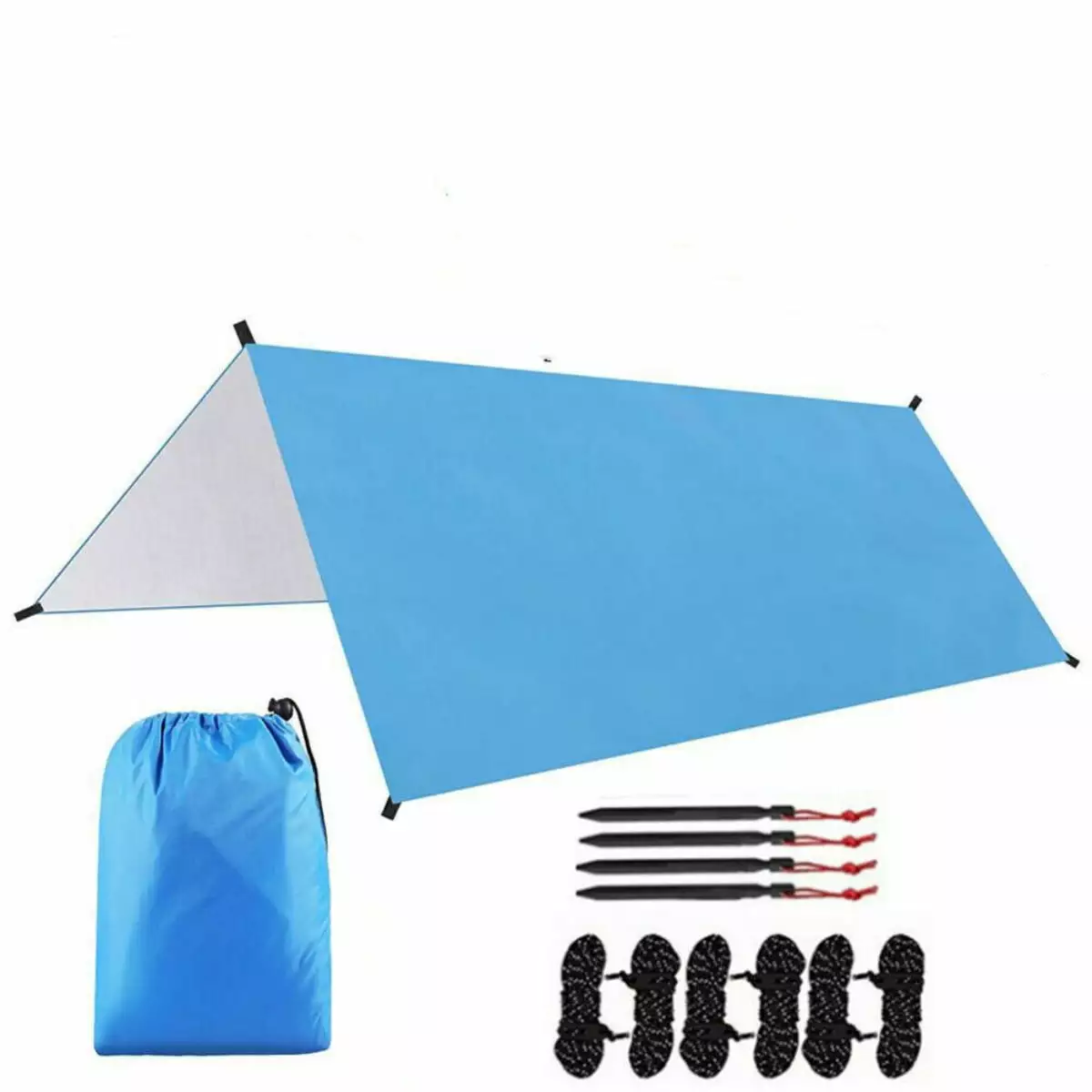 Hammock Rain Fly 10x10ft Waterproof Tent Tarp UV Protection Camping Travel Outdoor