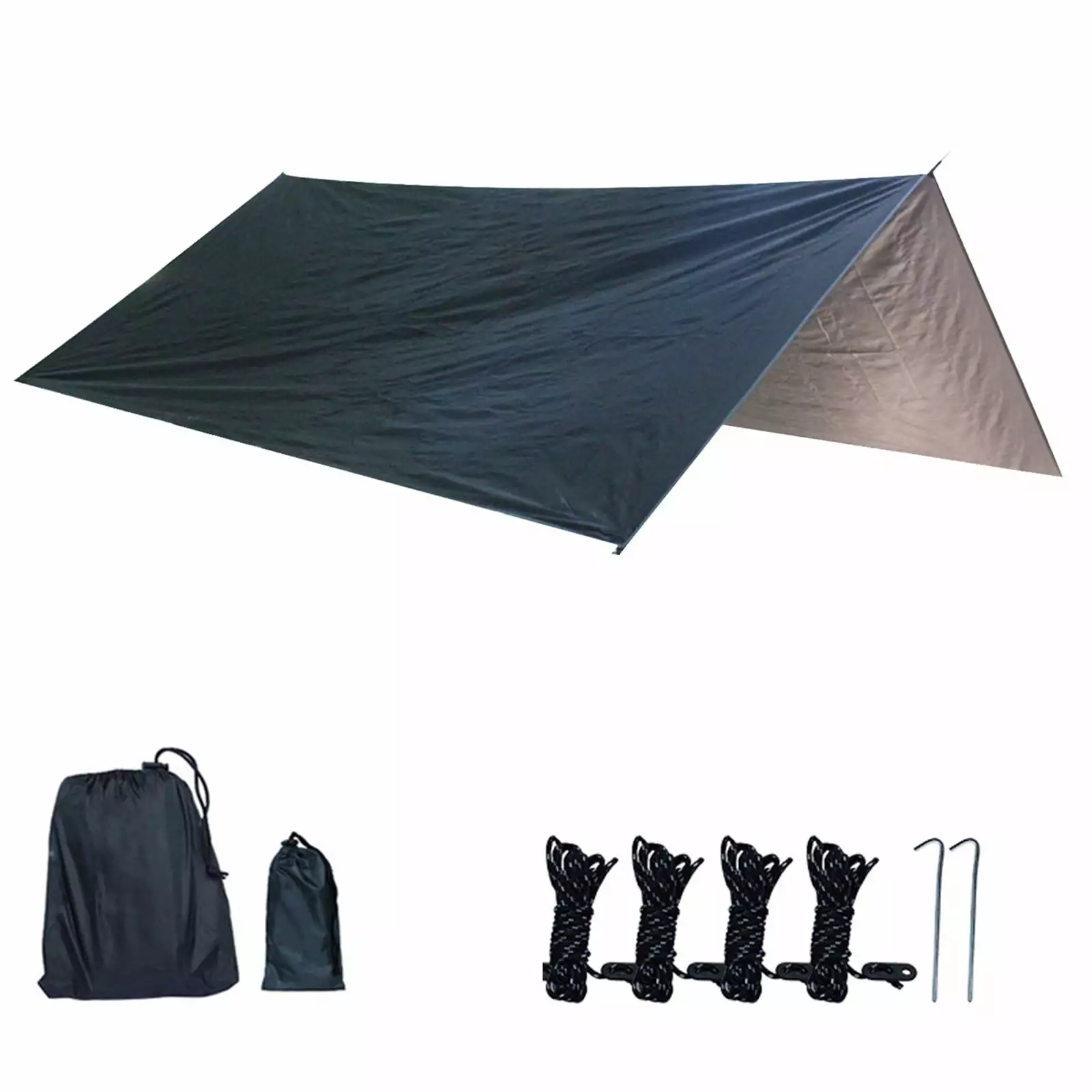 Matoen Hammock Rain Fly Waterproof Tent Tarp UV Protection Lightweight Camping Backpacking 3