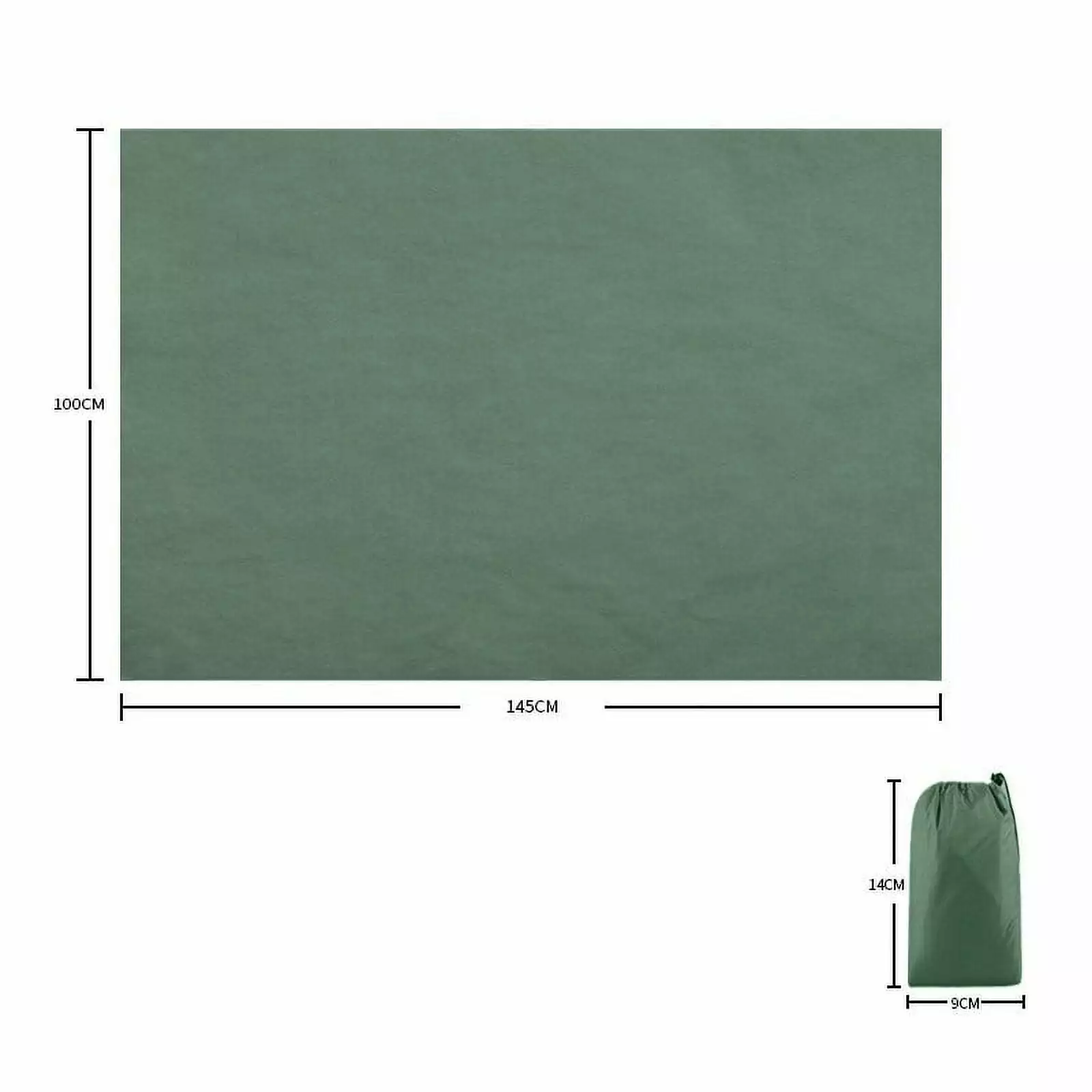 Waterproof Tent Tarp Rain Sun Shade Cover Hammock Shelter Camping Picnic Awning