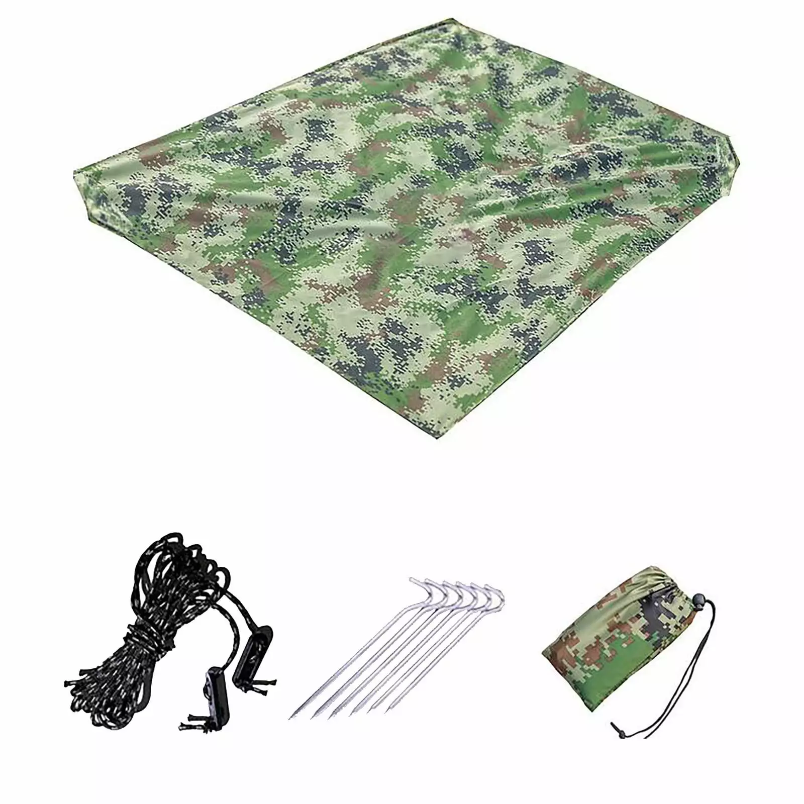WQJNWEQ Outdoor Sports Camping Tent Rain Tarp 3x3m Ultra-Light Sun Protection Backpack Free
