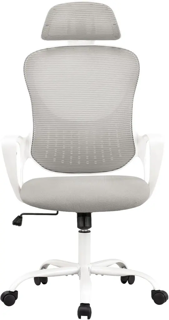 High Back Mesh Rolling Work Task Chair Wheels And Customizable Headrest w1134dhs