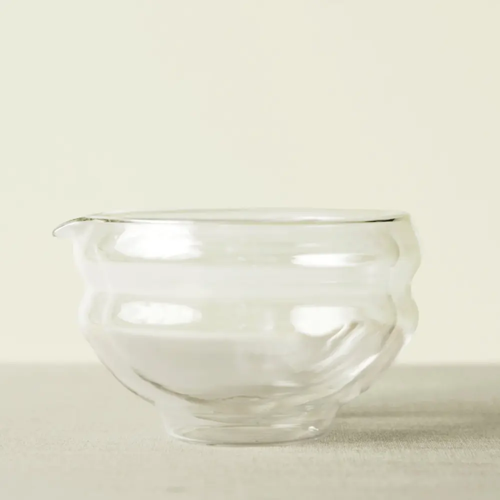 Glass Katakuchi Matcha Serving Bowl
