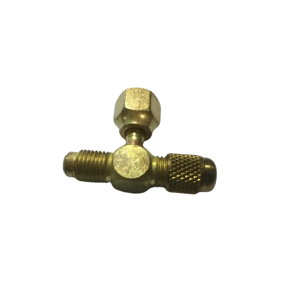 1/4" FE SAE BRASS REVOLVE TEE