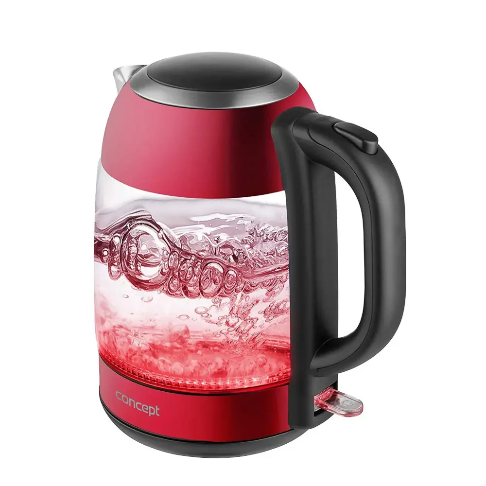 Glass electric kettle 1.7L Concept RK4081 cherry