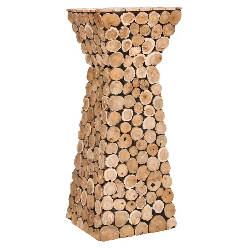 Safavieh Jarrett Teak Stand Brown Finish