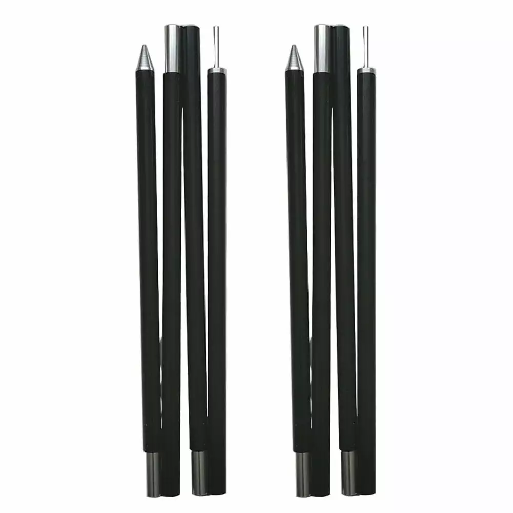 2pcs Aluminum Alloy Camping Tent Poles 1.6m/1.8m/2m Beach and Canopy