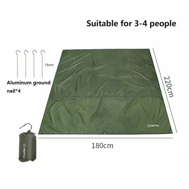 Tent Tarp Rain Sun Shade Shelter Camping Hiking Picnic Waterproof Awning Cover