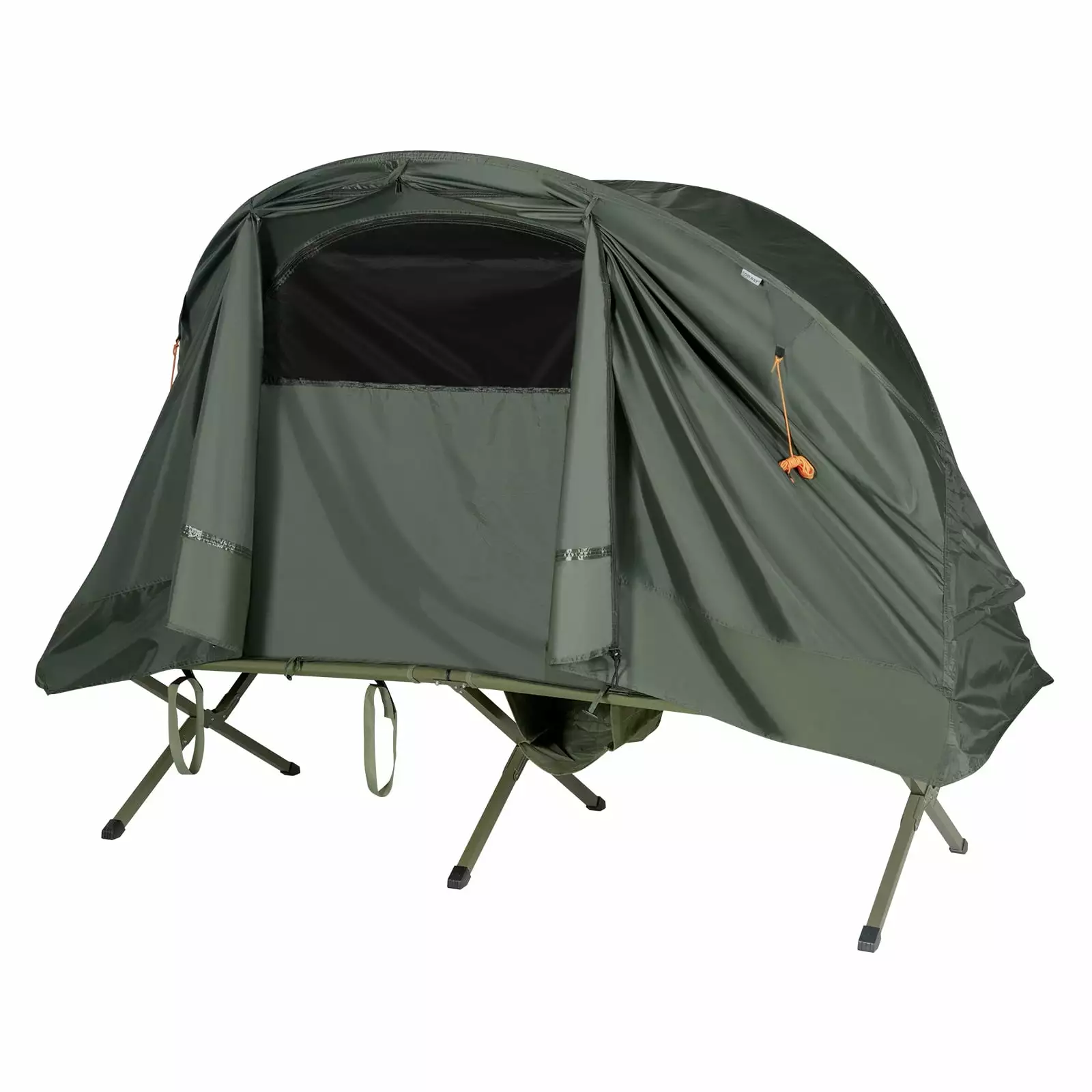 Patiojoy 1-Person Folding Camping Tent Cot Portable Outdoor Tent Backpacking and Hiking Green