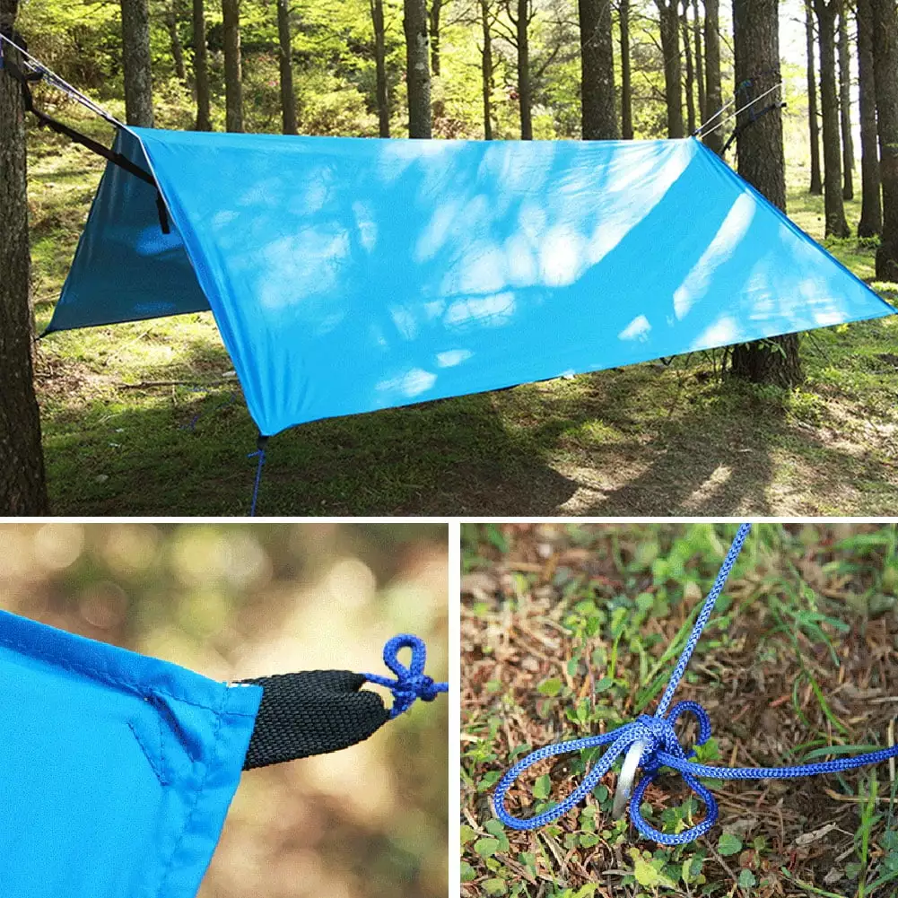 Fairnull 3x3m Sun Shelter Sunshade Protection Outdoor Canopy Garden Tent Awning Cloth