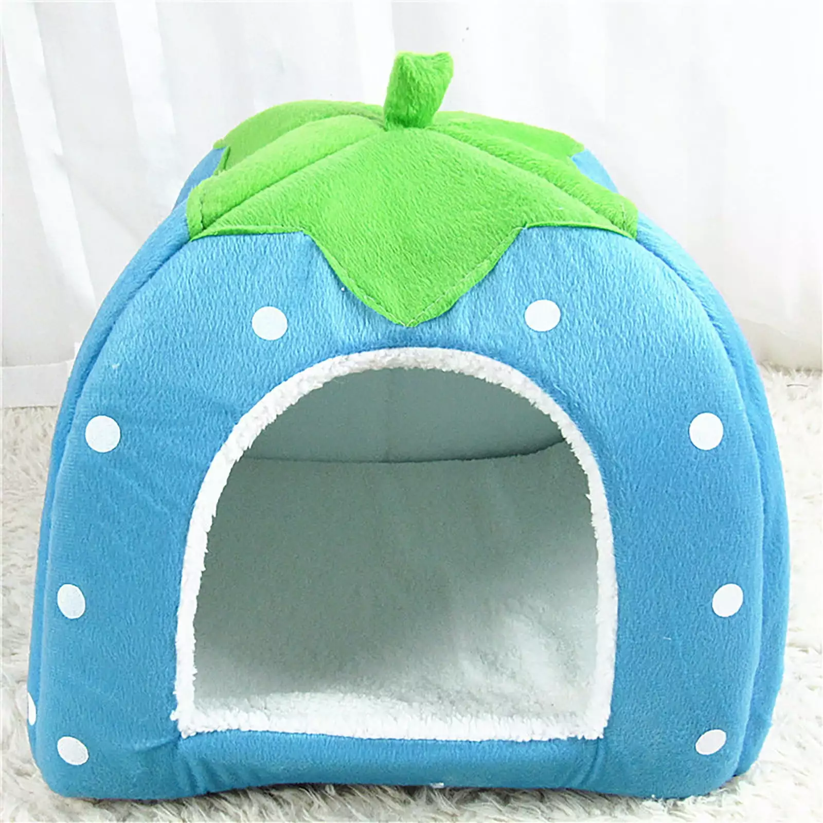 Weloille Winter Indoor Padded Folding Yurt Strawberry Tent Kids S