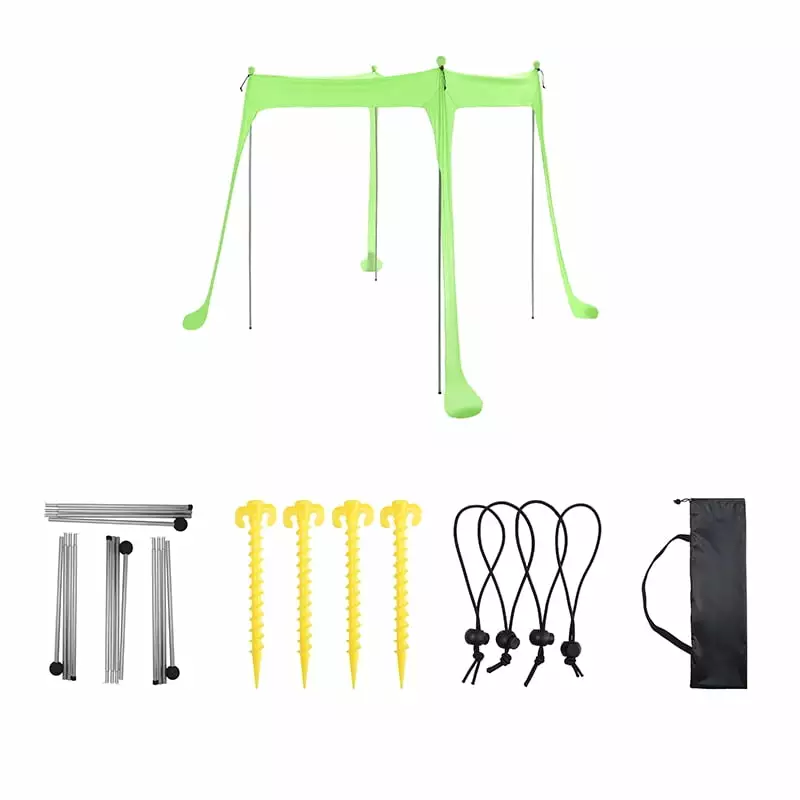 FeiKong 210X170X200cm Large Family Beach Tent Anti-UV Shade Cloth - Waterproof Sunscreen Canopy 210x170x200cm
