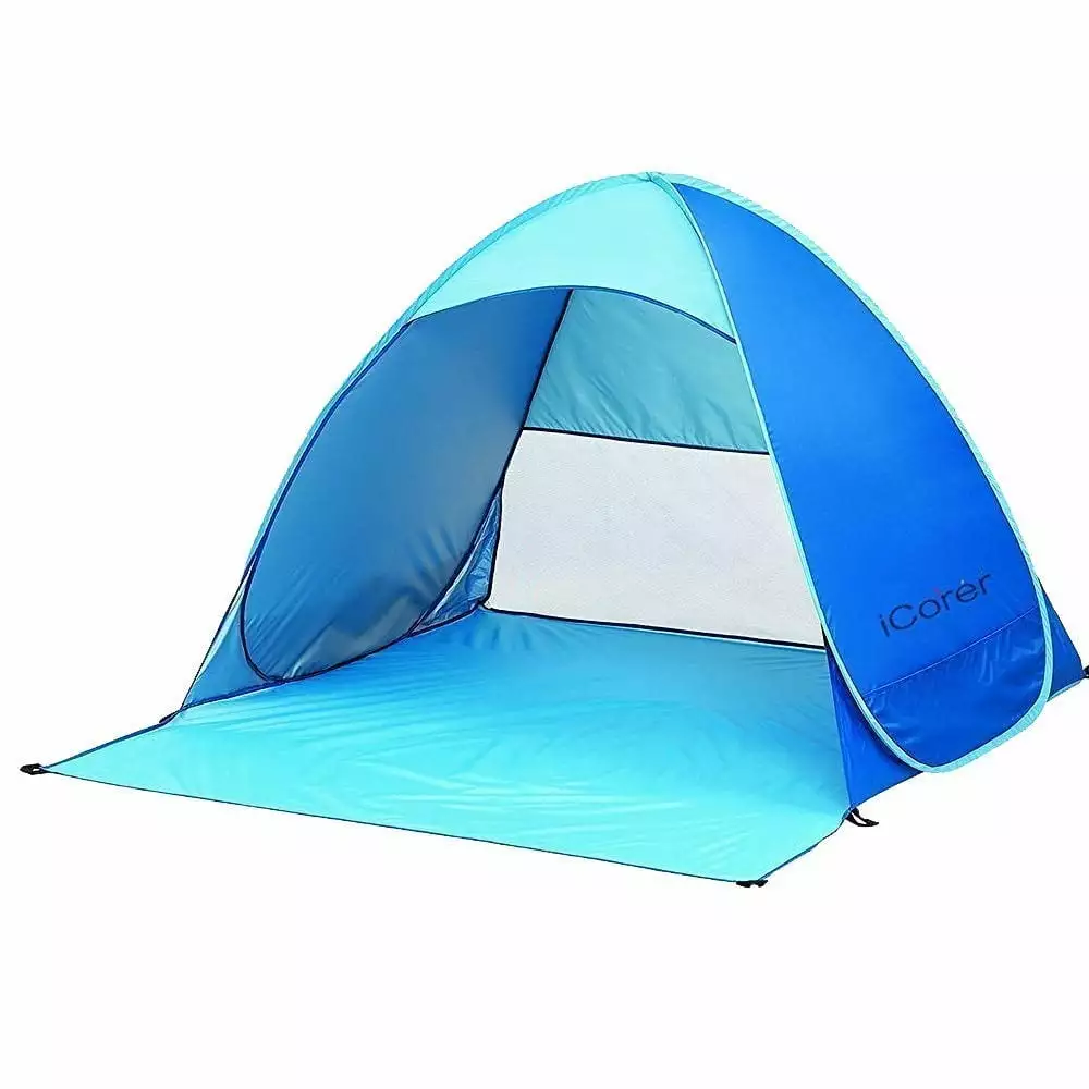 iCorer Pop Up Beach Tent Cabana Sun Shelter Outdoor Camping Fishing Hiking
