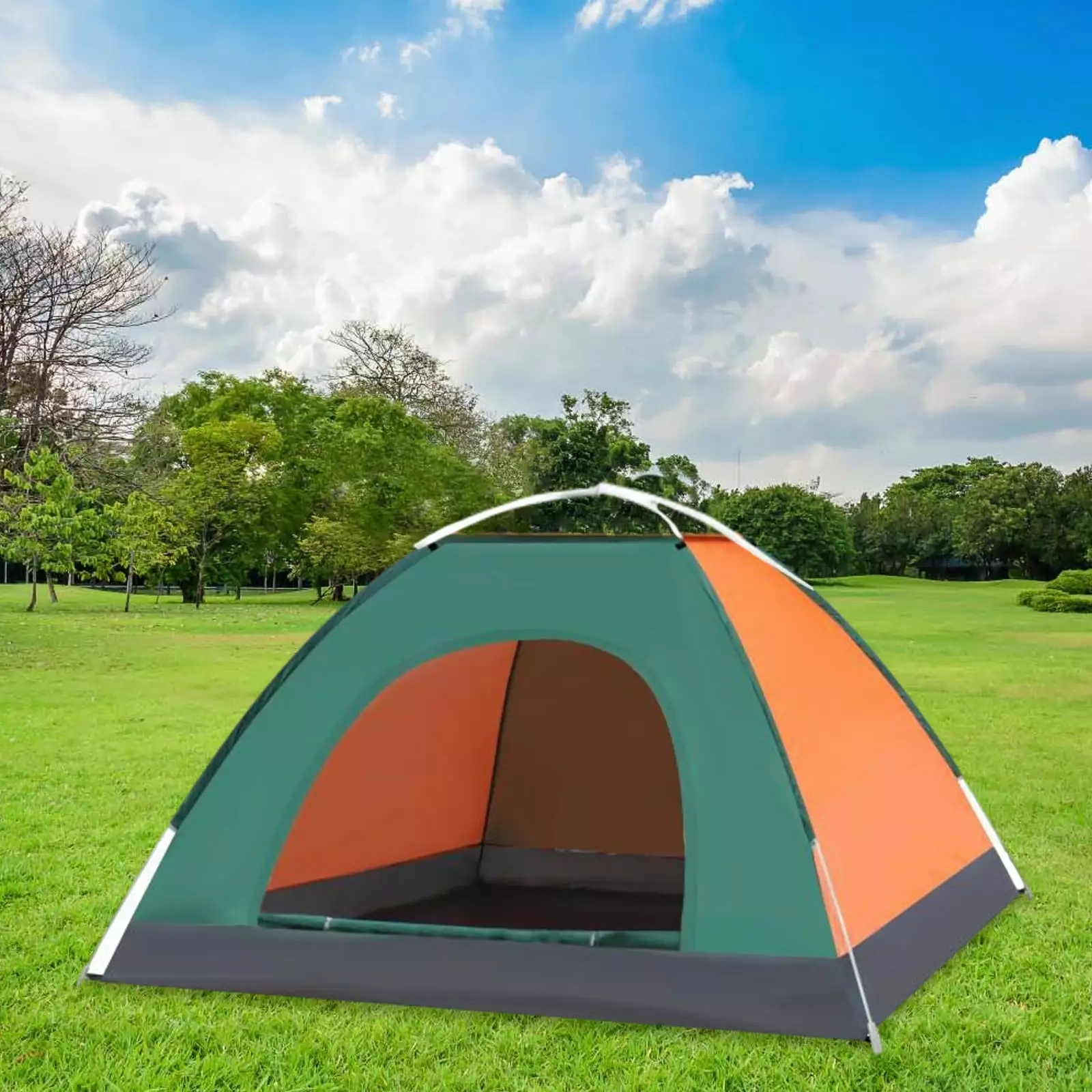 Instant Automatic Expansion Lightweight Camping Tent - Windproof Portable Backpacking Tent