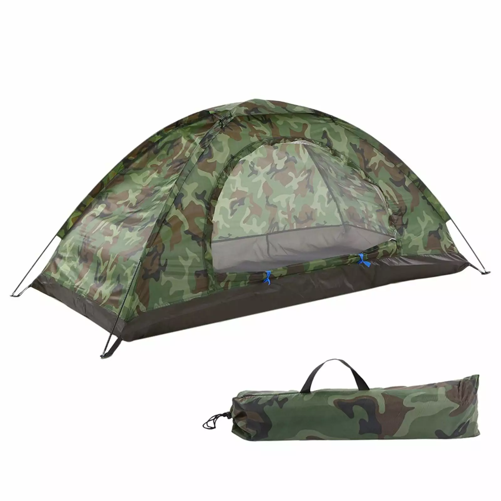 1-2 Person Ultralight Camping Tent Camouflage Garden Sun Shield Outdoor Hiking
