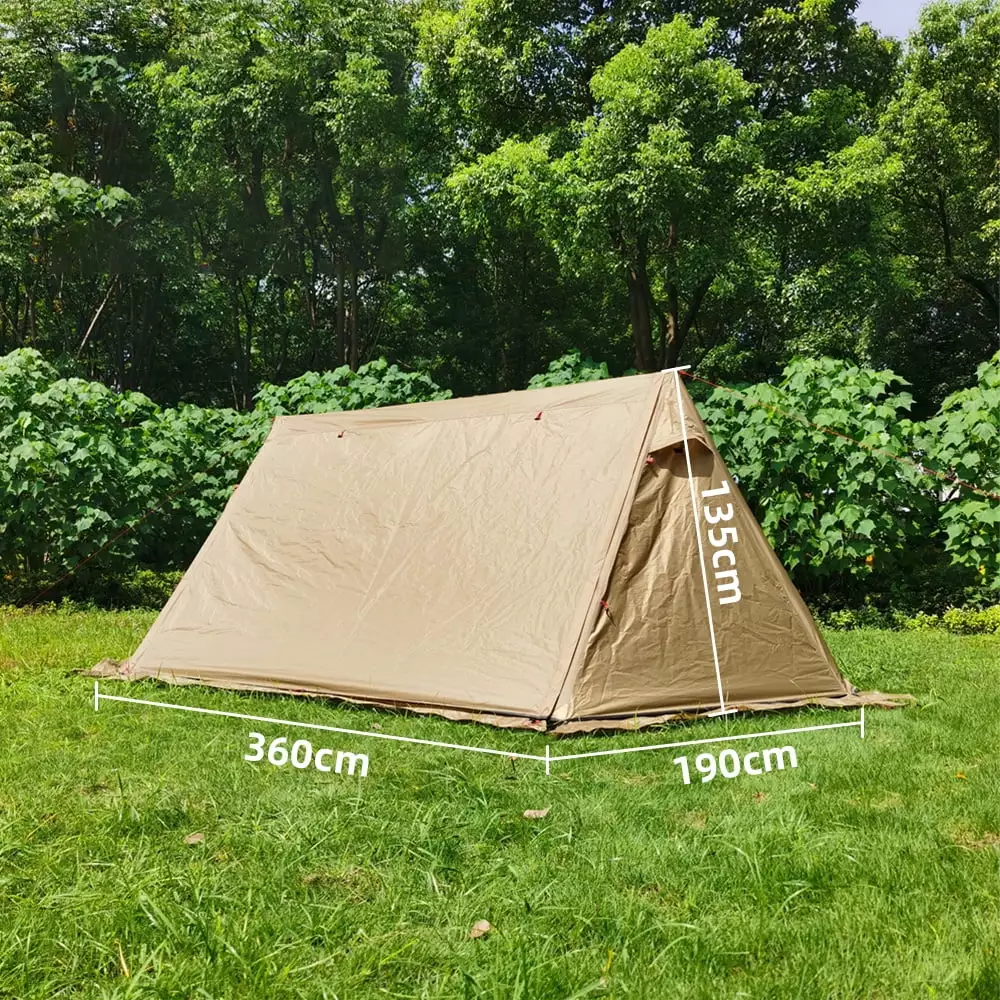 2-3 Person Waterproof Pyramid Tent Portable Shelter Outdoor Camping