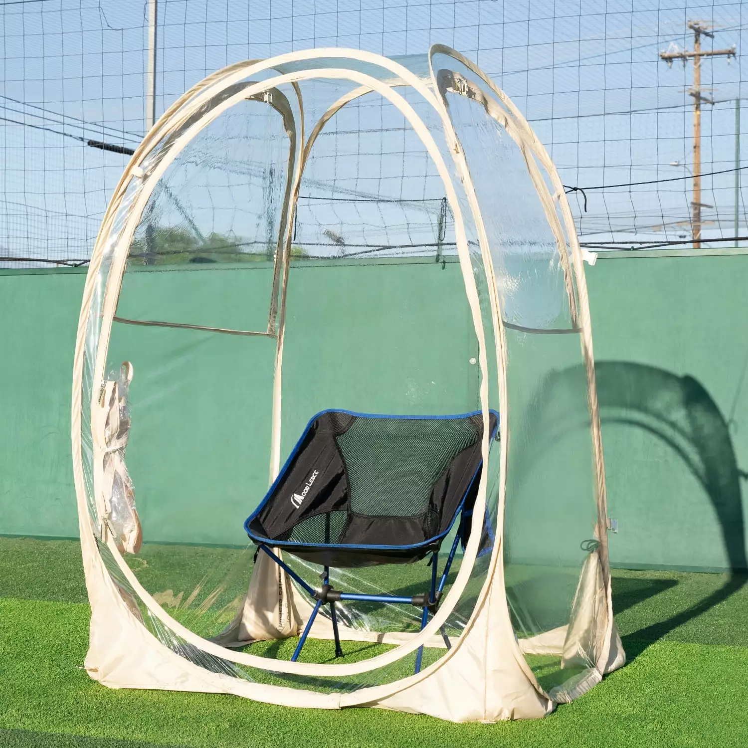 Sun Shelters Eighteentek Sports Tent Weather Proof Pod Bubble - 40X40X62H Beige 40x40x62h