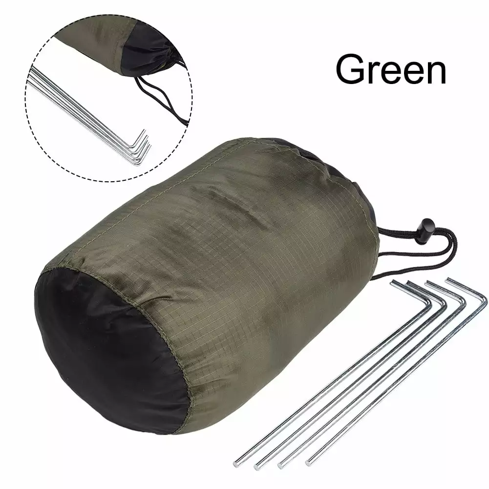 Camping Essentials Mosquito Tent Mesh Camping Tent Carry Bag Water Resistant Outdoor Mesh Tent Net Green
