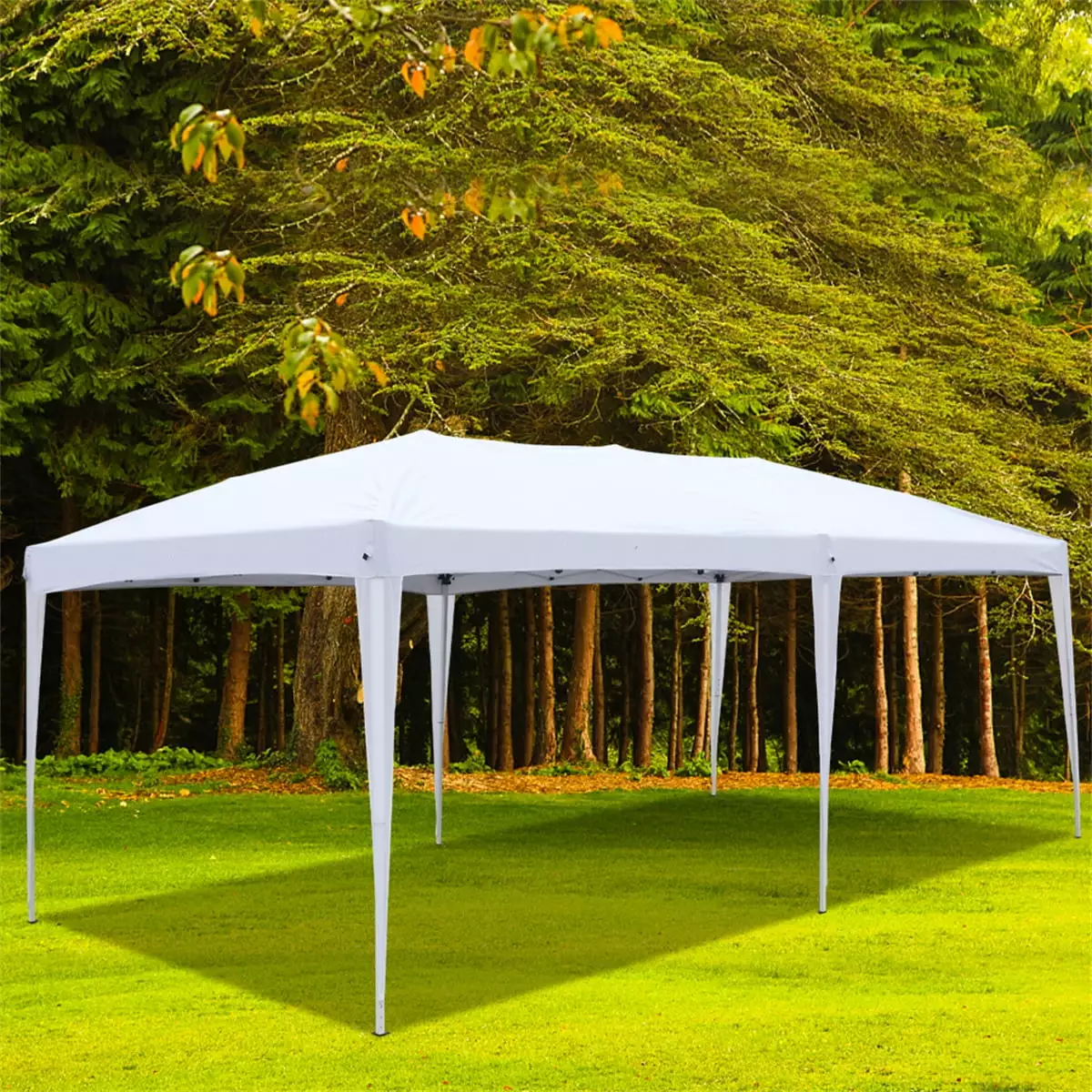 Dtwnek 3x6m White Waterproof Folding Tent Outdoor Camping Carry Bag