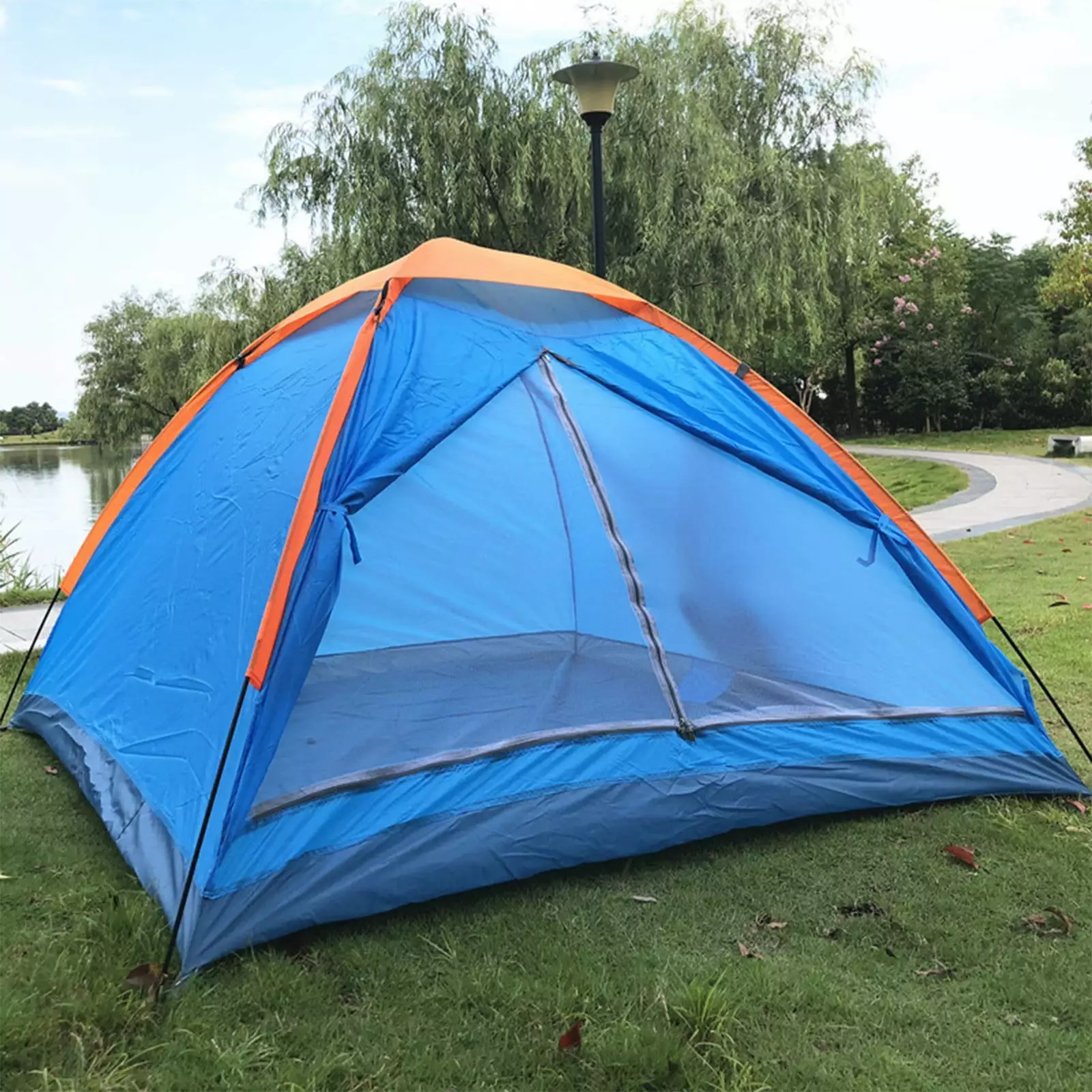 Kladzum Camping Beach Tent Sun Shade Shelter 3-4 Person Insect Net Easy Setup 200x200x120cm