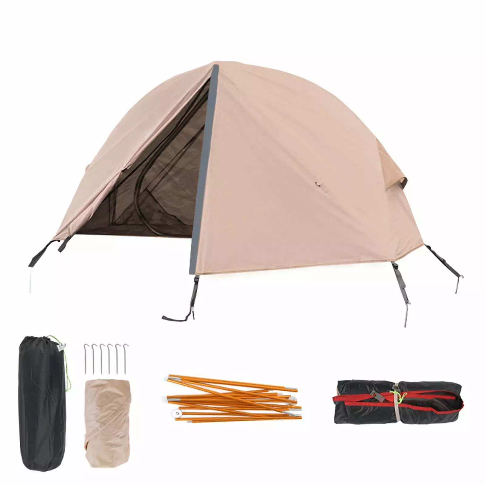2 Layer Lightweight Camping Sleeping Cot Tent Outdoor Elevated Shield