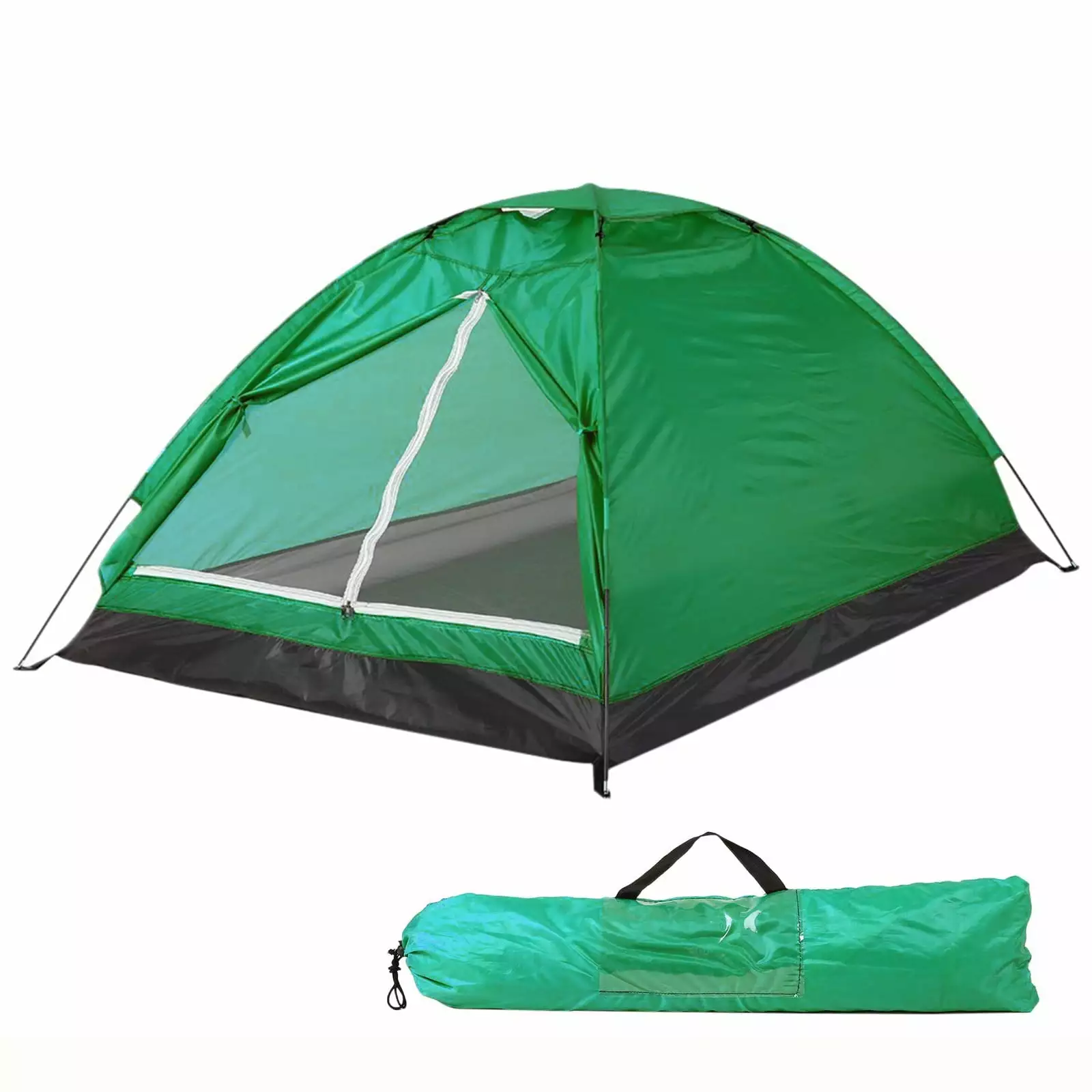 2 Person Camping Tent Easy Set-Up Lightweight Garden Sun Shield Outdoor Hiking Green