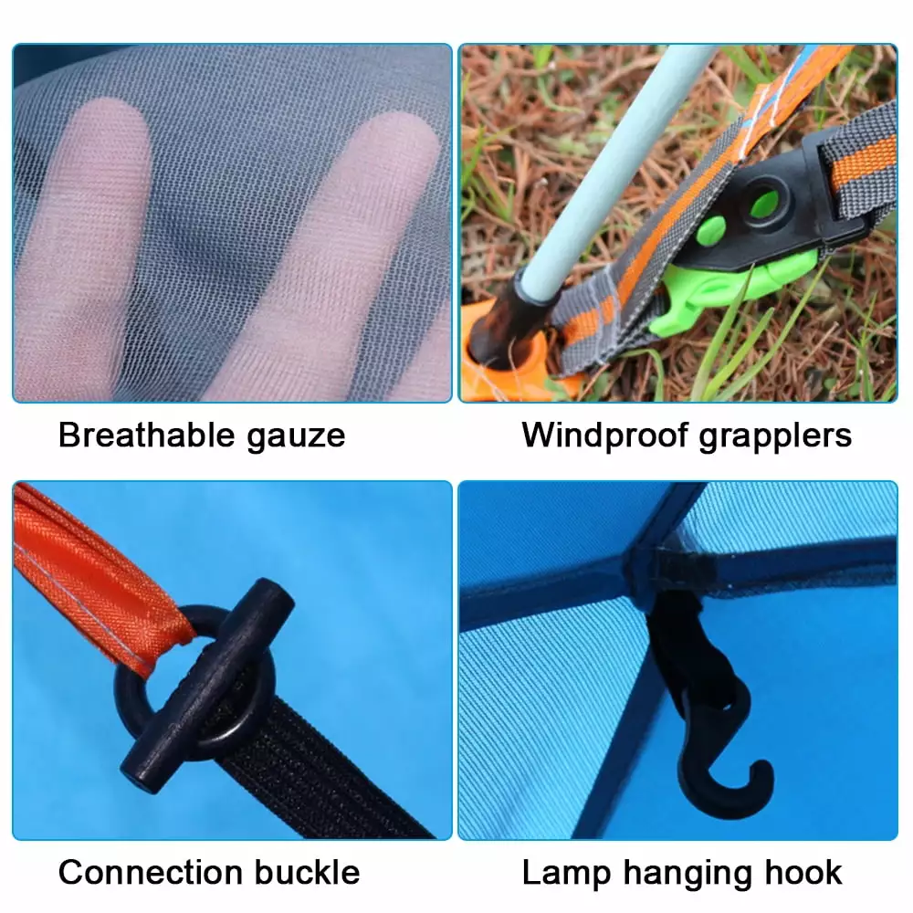 3-4 Person Waterproof Pop Up Tent Camping and Outdoor Use 3