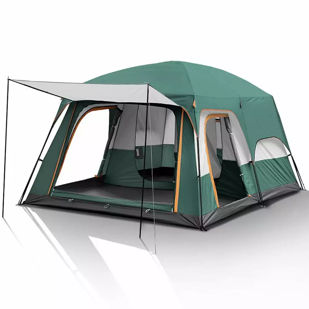 Portable Rainproof Tent Fishing Hiking and Sunshine Shelter Fits 8-12 People