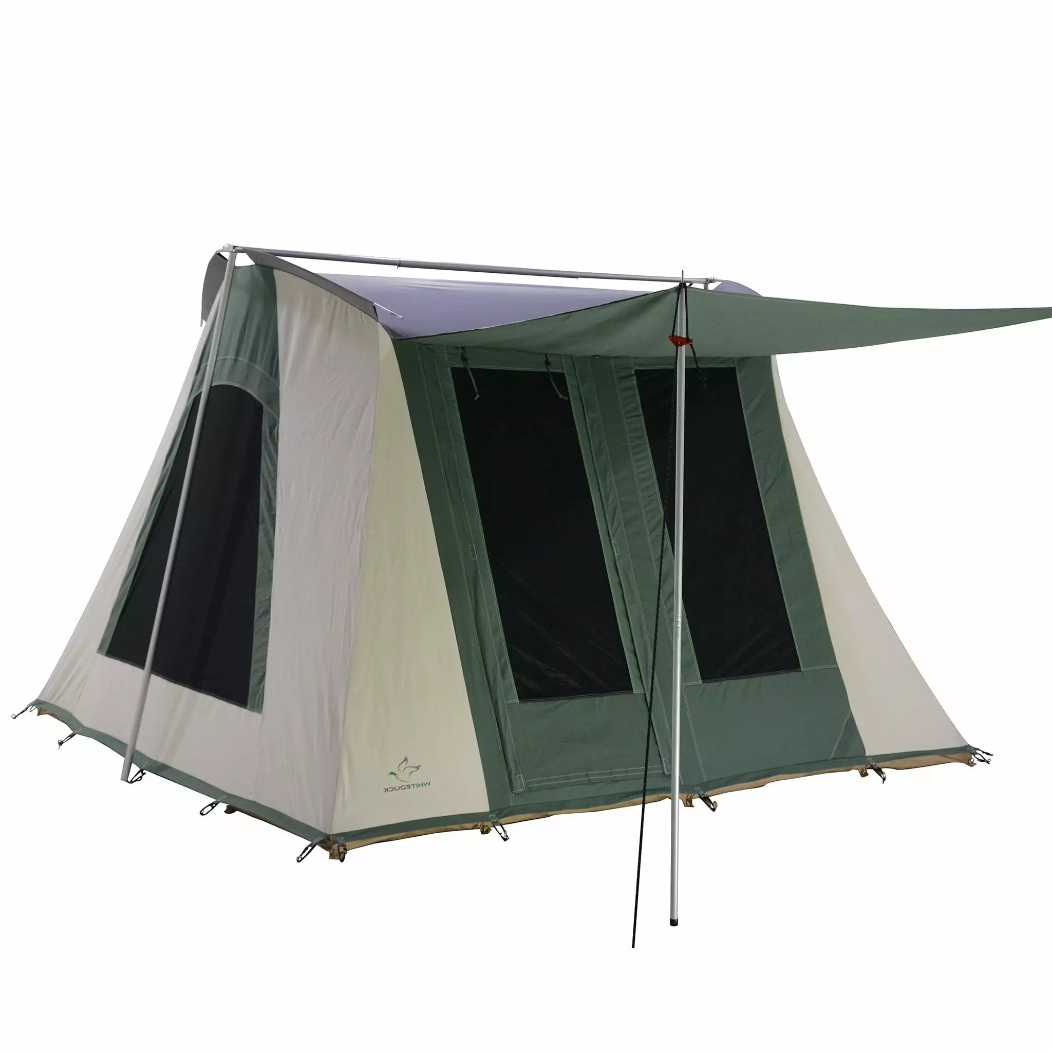 WHITEDUCK Prota Deluxe Canvas Cabin Tent 10x10 Waterproof Flex-bow Camping Tent 6 Person 10