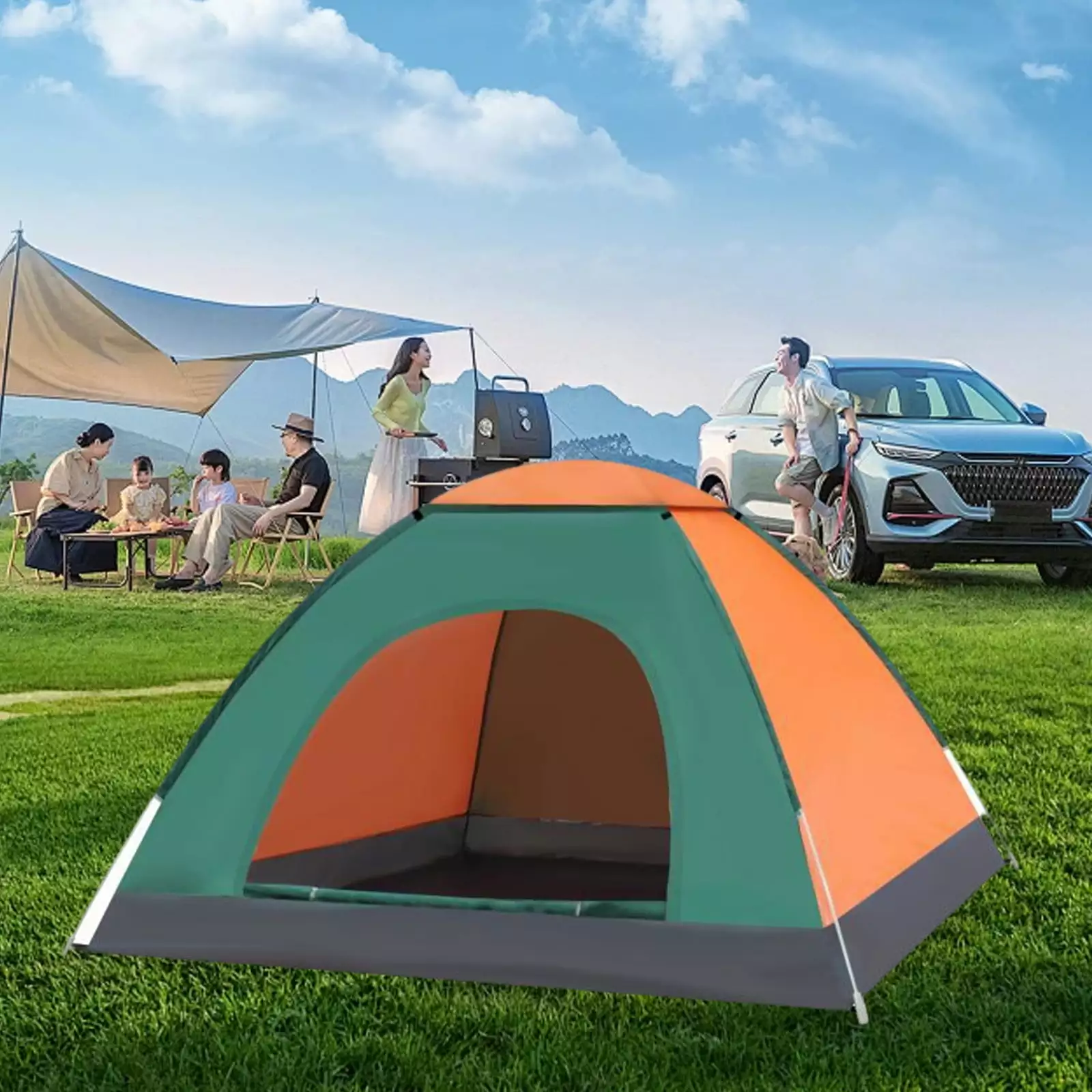 ZJWJJ Instant Automatic Expansion Lightweight Camping Tent Family Travel and Backpacking
