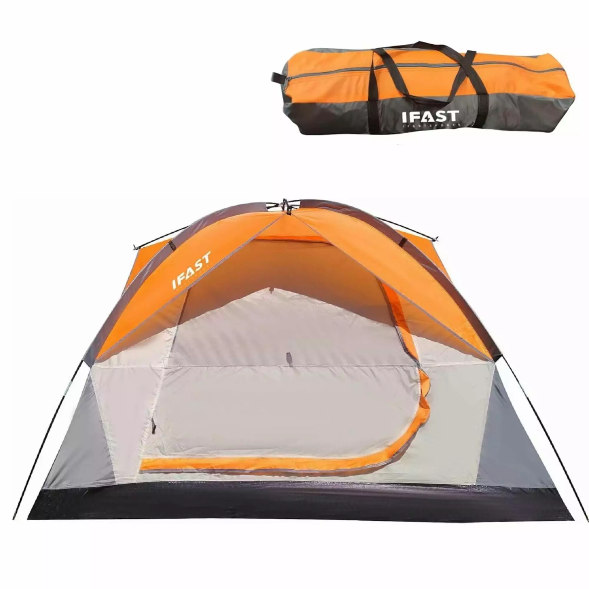 ZPL 2/6 Outdoor Camping Tent - Double Waterproof Windproof Family Tent Large Mesh Window - Easy Setup Portable