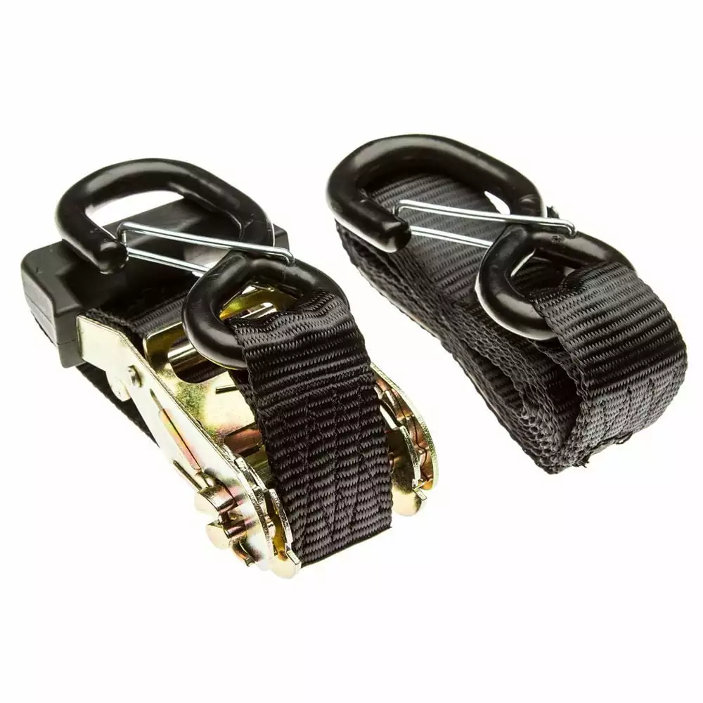 84in Ratchet Tie-Down Straps Pack 2 Heavy Duty Cargo Straps 2