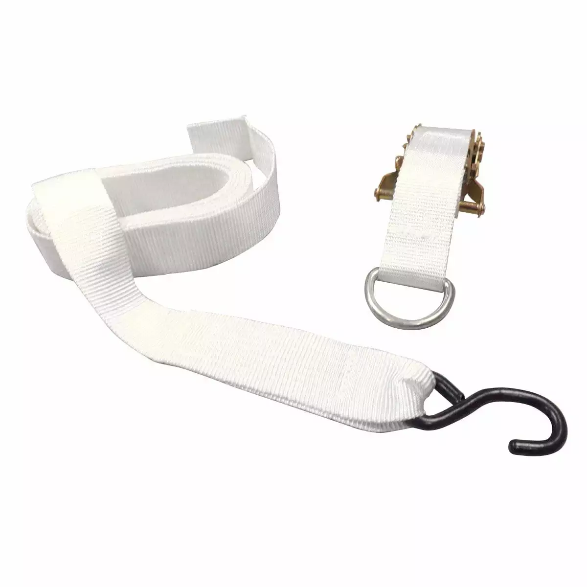 Moose Supply Ratchet Tie Down Strap 1.5 Inch x 13 Feet 4 Pack S-Hook Extra Heavy Duty